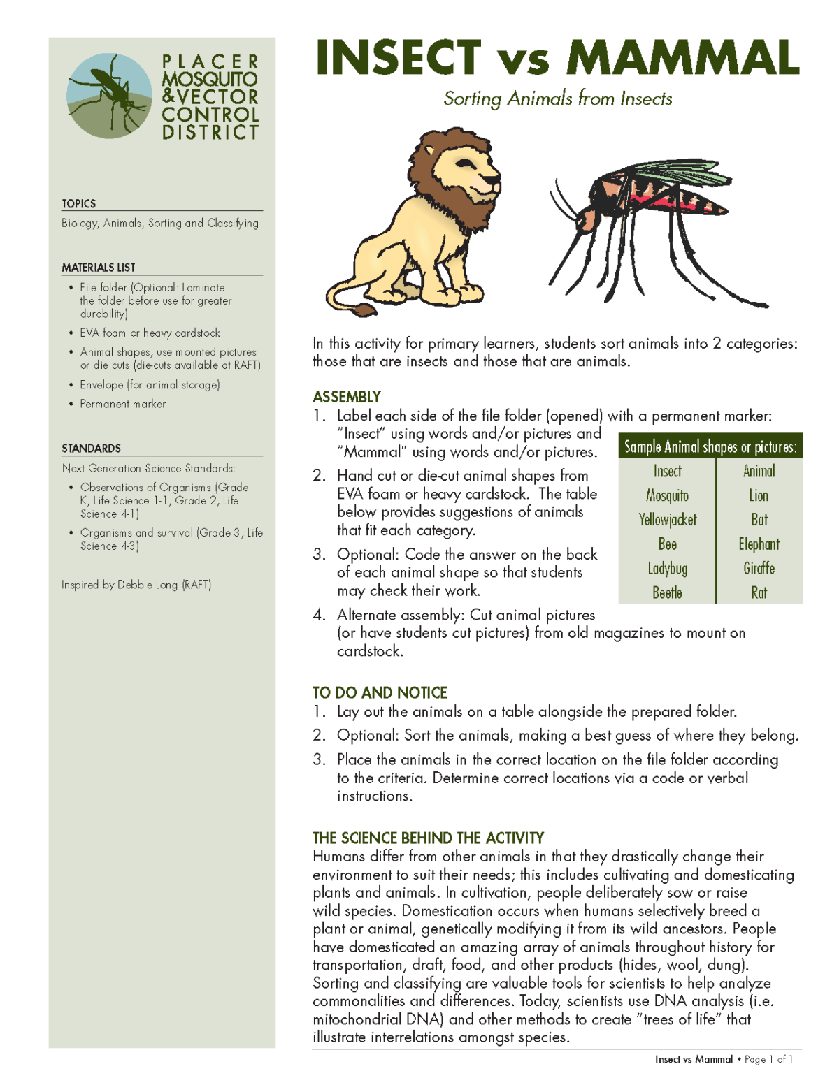 Educators Placer Mosquito Learning Lab